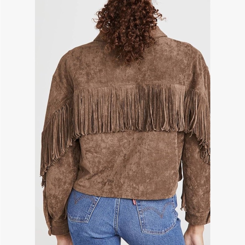 BlankNYC tassel fringe jacket